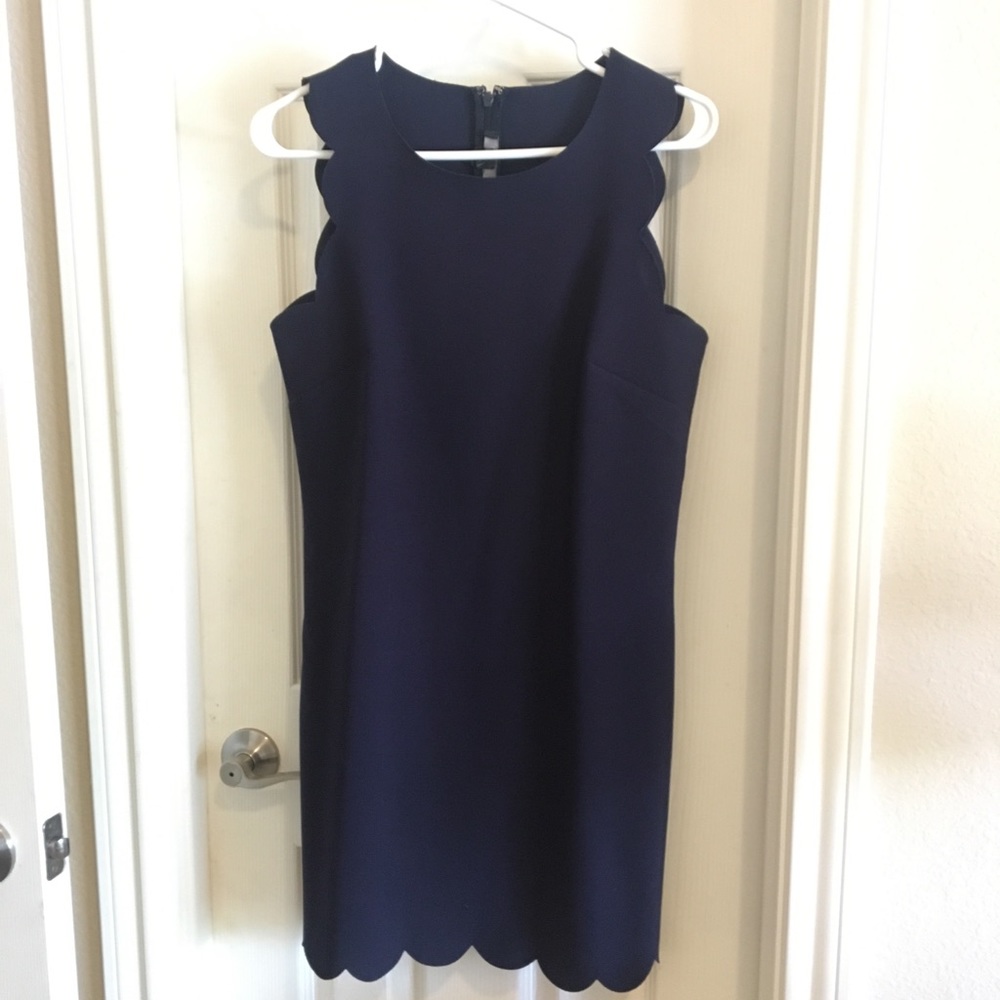 J. Crew scallop shift dress